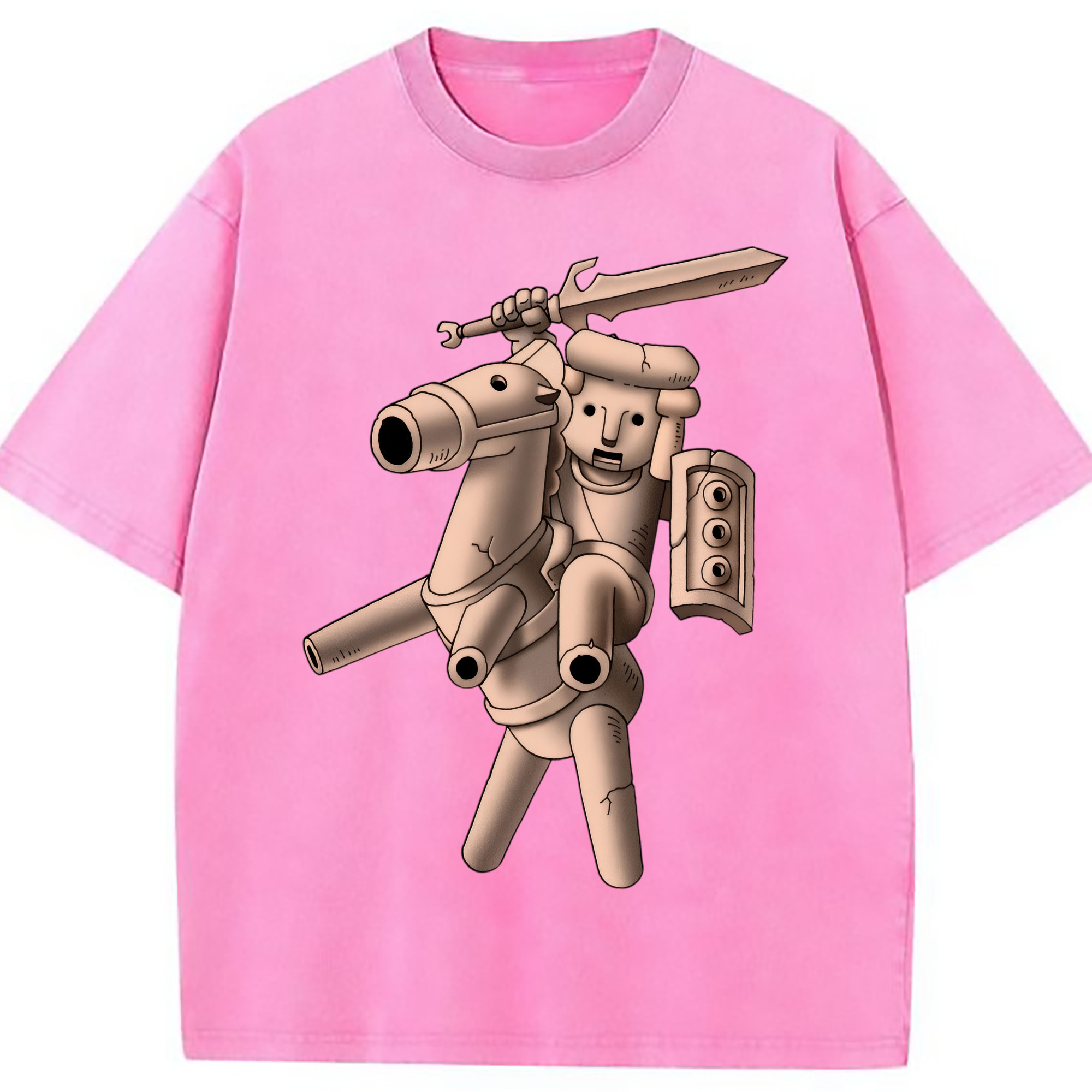 （画像用） ドラゴンクエスト Doragon Kuesuto Dragon Quest 綿100% ヴィンテージ風 半袖Tシャツ（フロントプリント）
